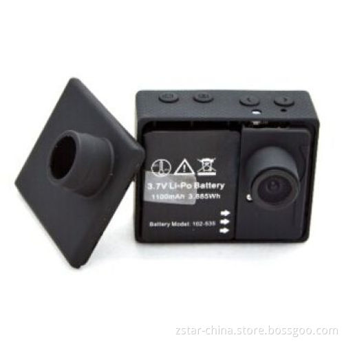 60m waterproof zoomable sports camera with 5mp image and 1080p HD video